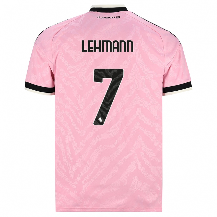נשים Alisha Lehmann #7 ורוד שחור הרחק ג'רזי 2026/27 חולצה קצרה