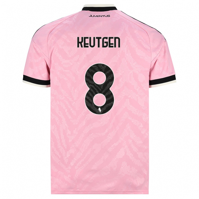 נשים Enzo Keutgen #8 ורוד שחור הרחק ג'רזי 2026/27 חולצה קצרה