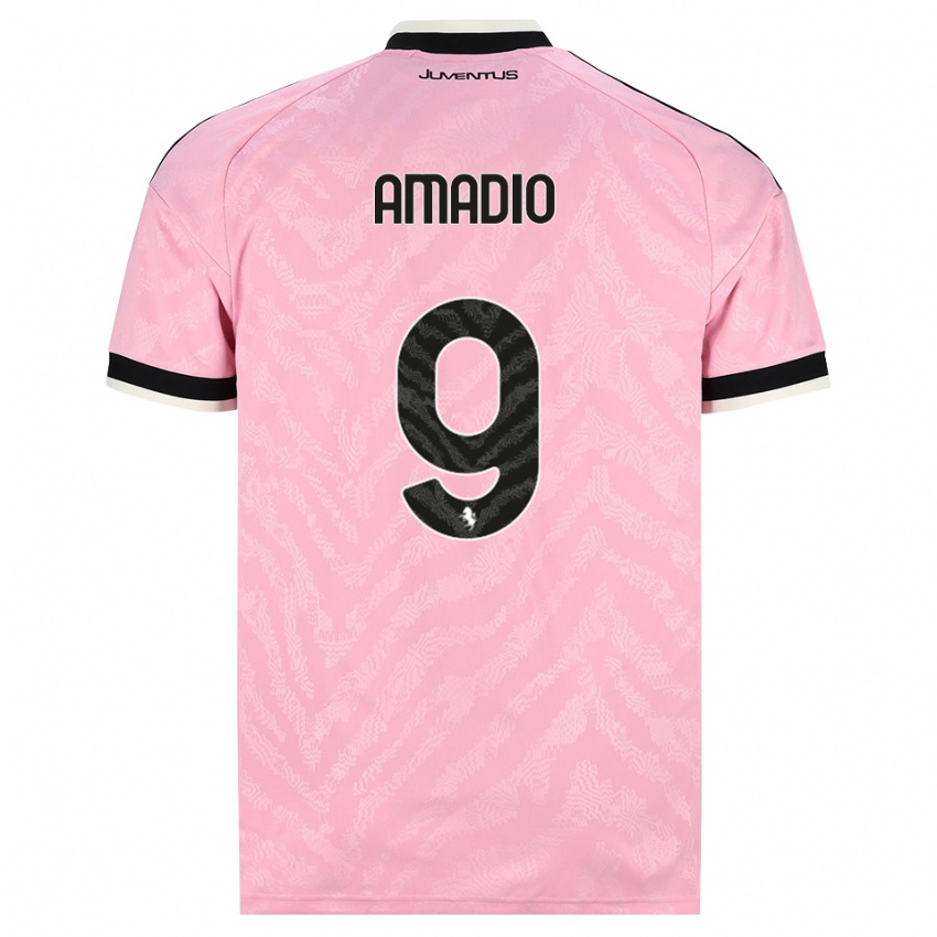נשים Alex Amadio #9 ורוד שחור הרחק ג'רזי 2026/27 חולצה קצרה