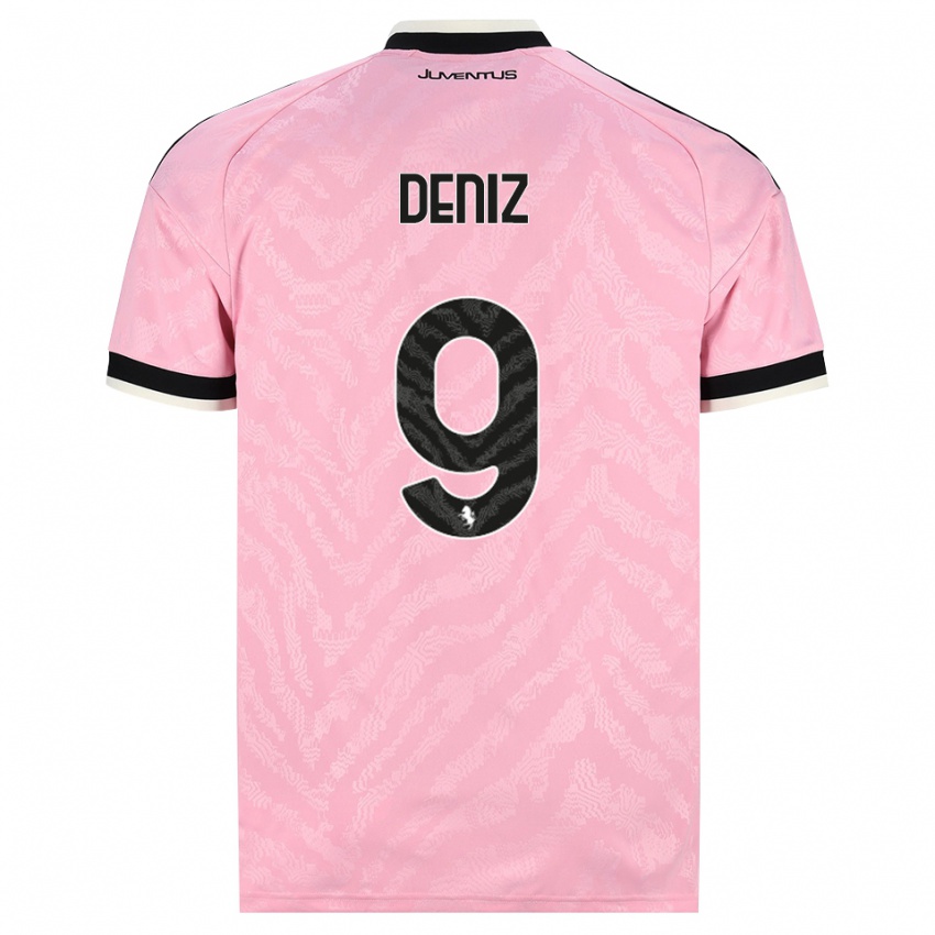 נשים Esad Deniz #9 ורוד שחור הרחק ג'רזי 2026/27 חולצה קצרה