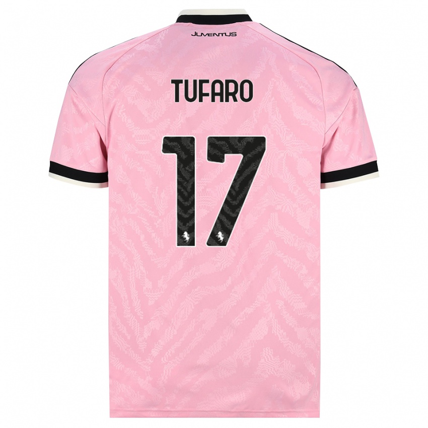 נשים Gabriele Tufaro #17 ורוד שחור הרחק ג'רזי 2026/27 חולצה קצרה