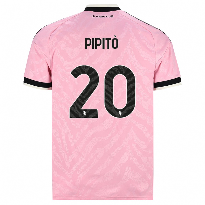 נשים Giuseppe Pipitò #20 ורוד שחור הרחק ג'רזי 2026/27 חולצה קצרה