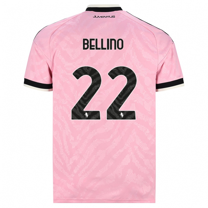 נשים Filippo Bellino #22 ורוד שחור הרחק ג'רזי 2026/27 חולצה קצרה