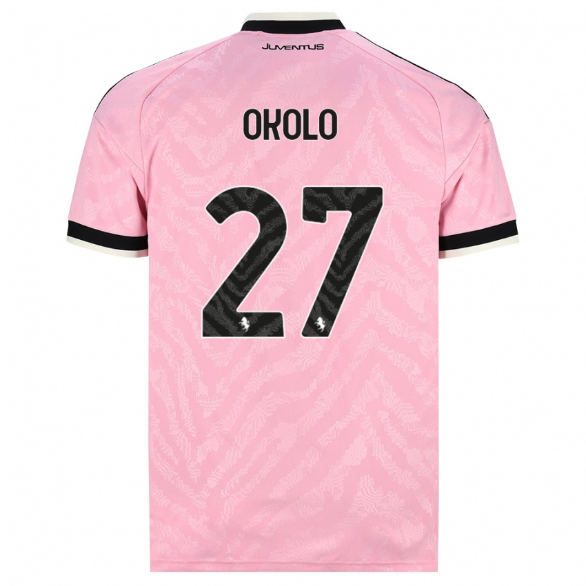 נשים Daniel Okolo #27 ורוד שחור הרחק ג'רזי 2026/27 חולצה קצרה