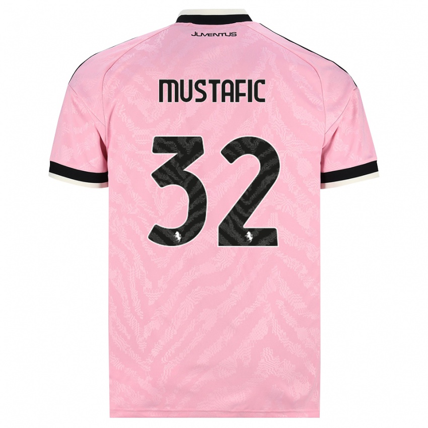 נשים Emma Mustafic #32 ורוד שחור הרחק ג'רזי 2026/27 חולצה קצרה