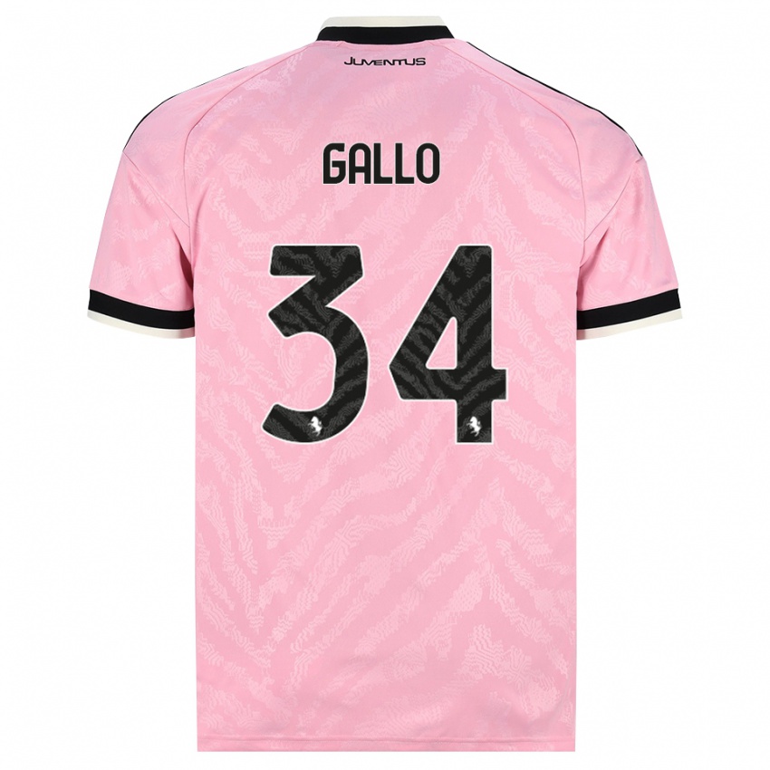 נשים Azzurra Gallo #34 ורוד שחור הרחק ג'רזי 2026/27 חולצה קצרה
