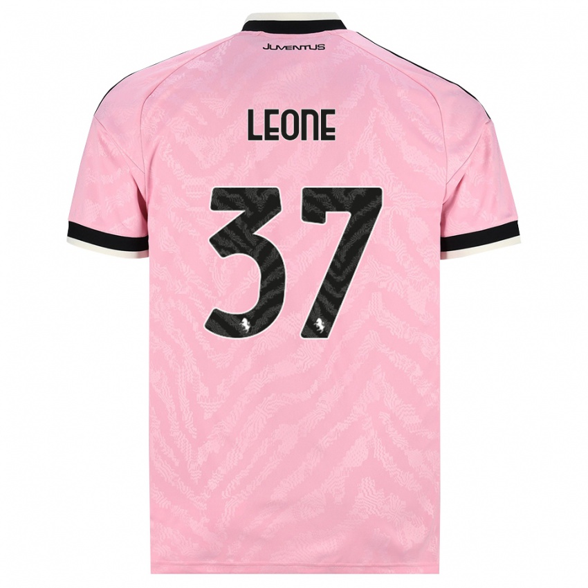 נשים Francesco Leone #37 ורוד שחור הרחק ג'רזי 2026/27 חולצה קצרה