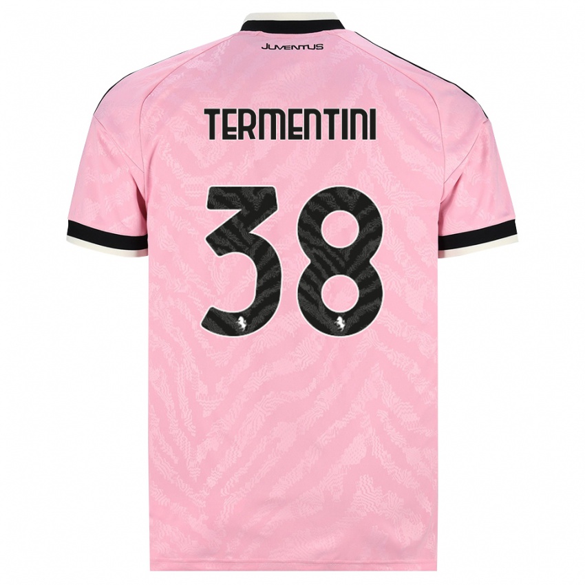 נשים Giorgia Termentini #38 ורוד שחור הרחק ג'רזי 2026/27 חולצה קצרה