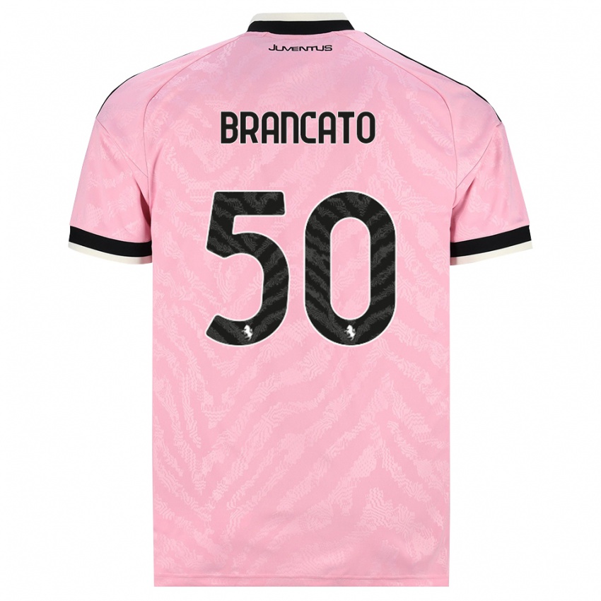 נשים Alessandro Brancato #50 ורוד שחור הרחק ג'רזי 2026/27 חולצה קצרה
