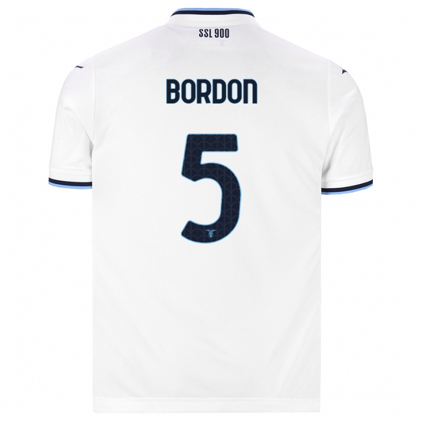 נשים Ricardo Bordon #5 לבן כחול כהה הרחק ג'רזי 2026/27 חולצה קצרה