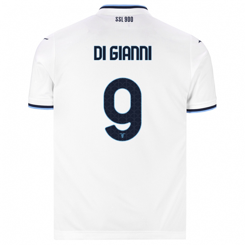 נשים Vincenzo Di Gianni #9 לבן כחול כהה הרחק ג'רזי 2026/27 חולצה קצרה