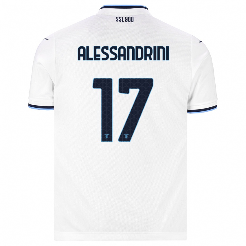 נשים Fabrizio Alessandrini #17 לבן כחול כהה הרחק ג'רזי 2026/27 חולצה קצרה