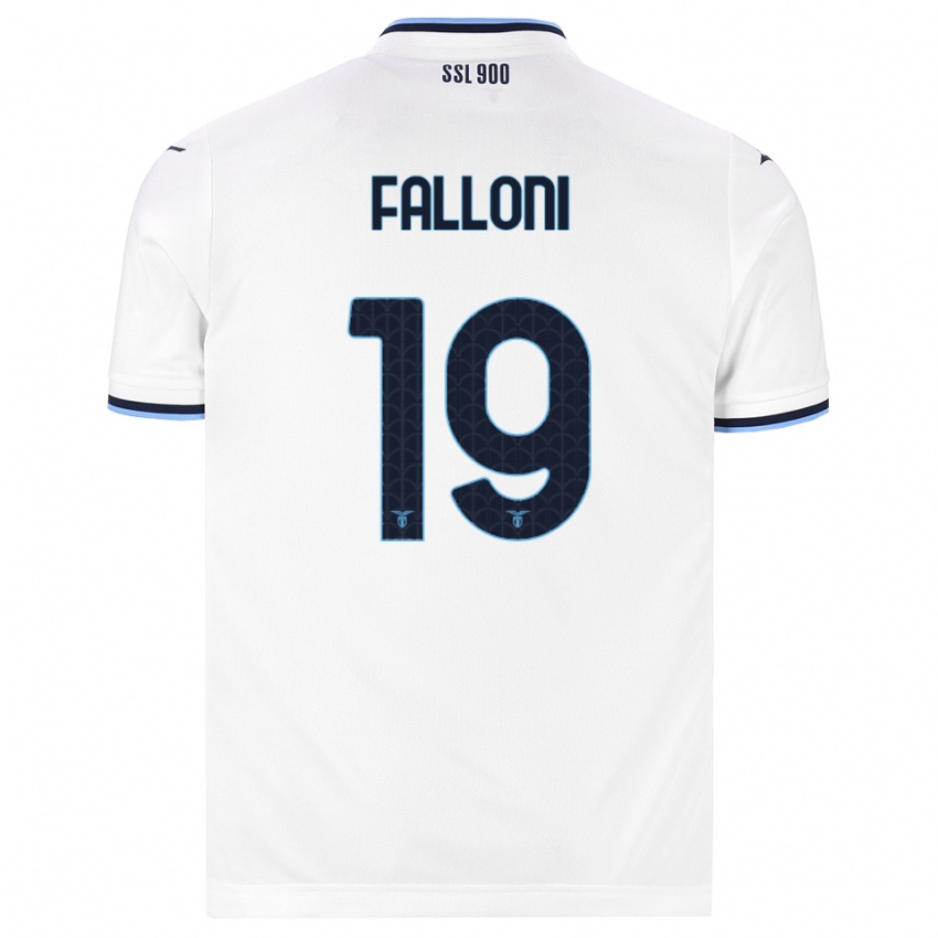 נשים Ludovica Falloni #19 לבן כחול כהה הרחק ג'רזי 2026/27 חולצה קצרה