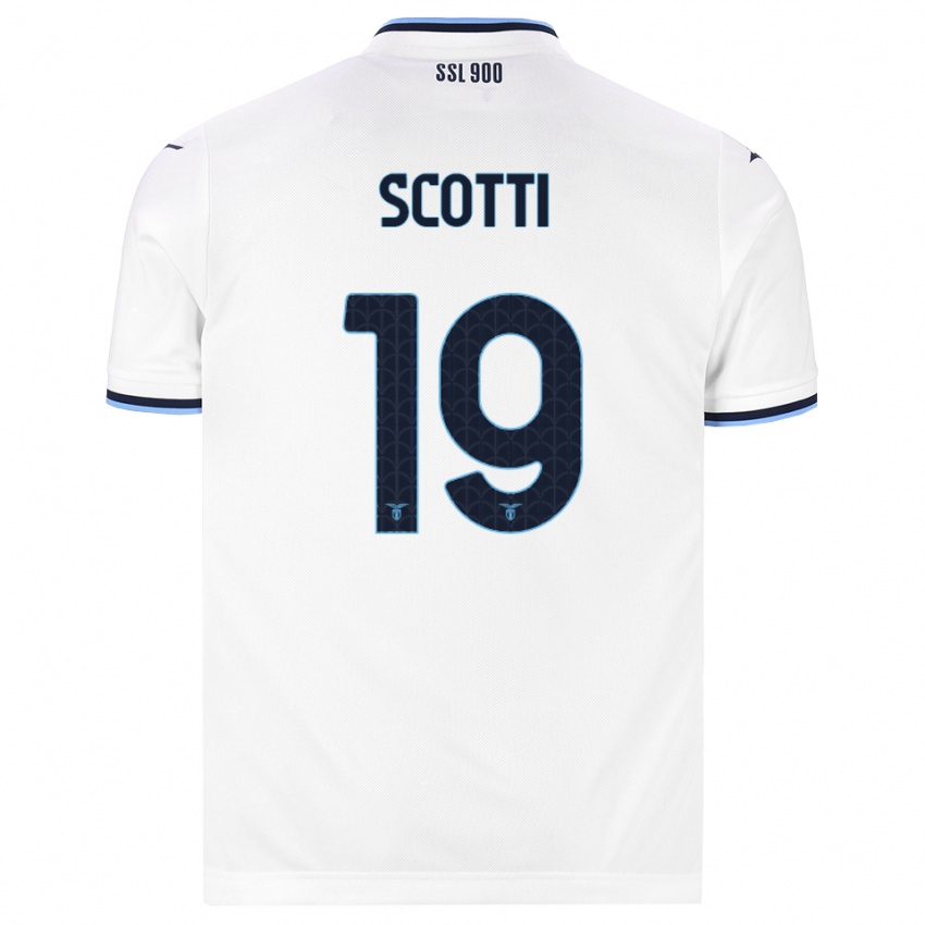 נשים Asia Scotti #19 לבן כחול כהה הרחק ג'רזי 2026/27 חולצה קצרה