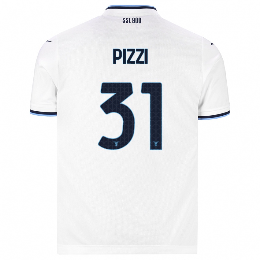 נשים Giorgia Pizzi #31 לבן כחול כהה הרחק ג'רזי 2026/27 חולצה קצרה