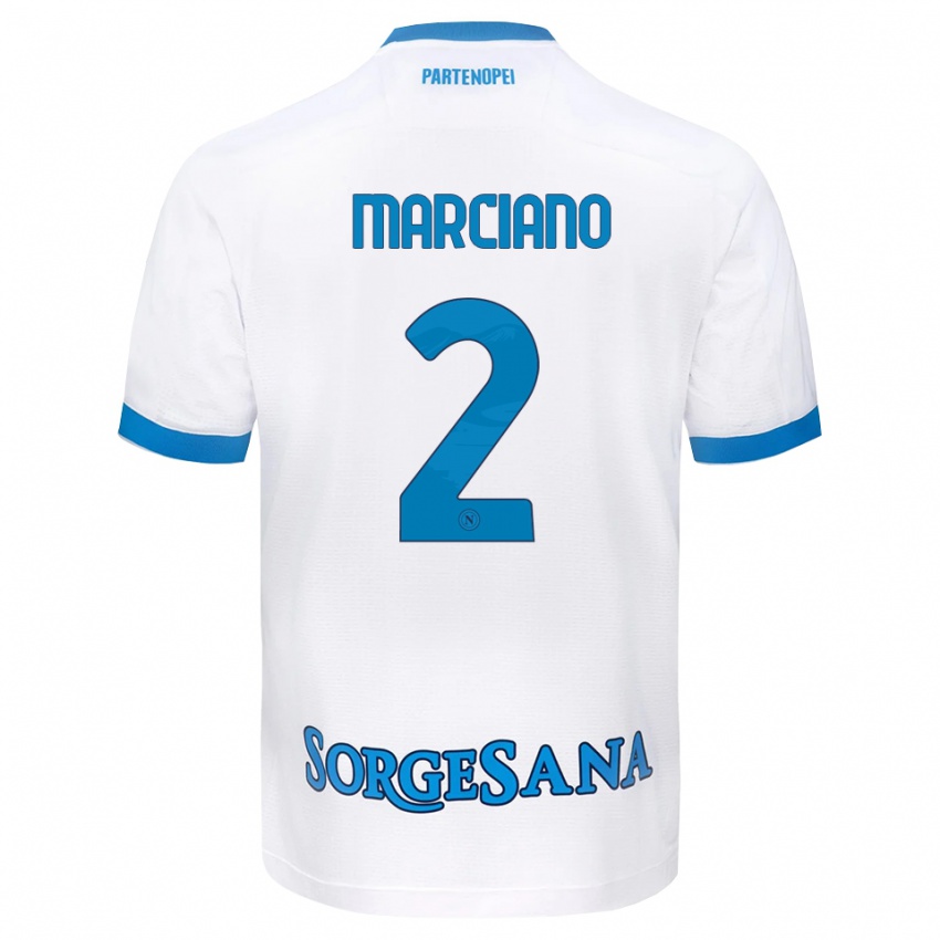 נשים Giovanni Marciano #2 לבן כחול שמיים הרחק ג'רזי 2026/27 חולצה קצרה