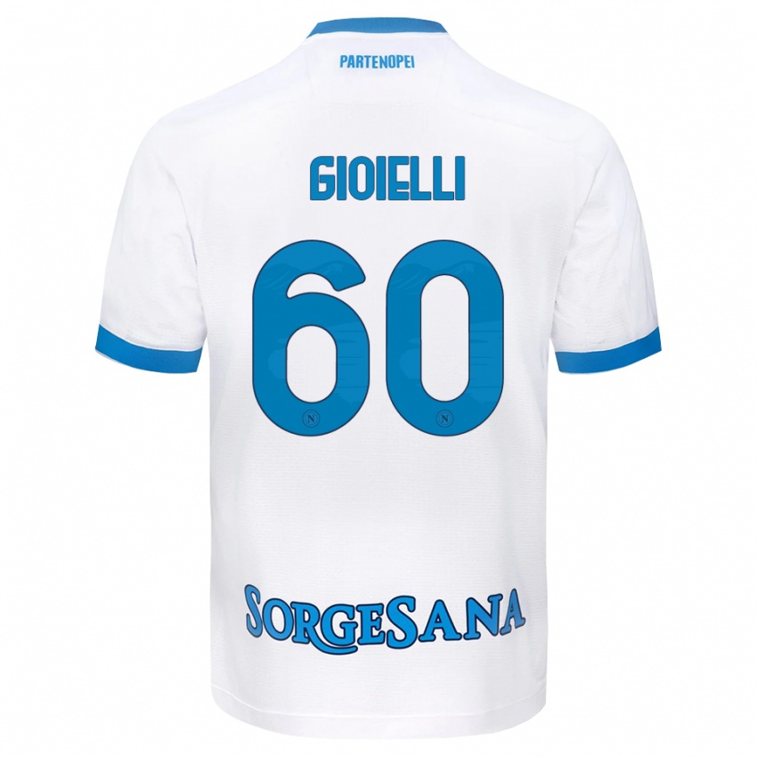 נשים Francesco Gioielli #60 לבן כחול שמיים הרחק ג'רזי 2026/27 חולצה קצרה