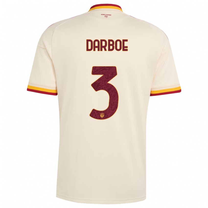 נשים Balagie Darboe #3 שמפניה אדום צהוב הרחק ג'רזי 2026/27 חולצה קצרה