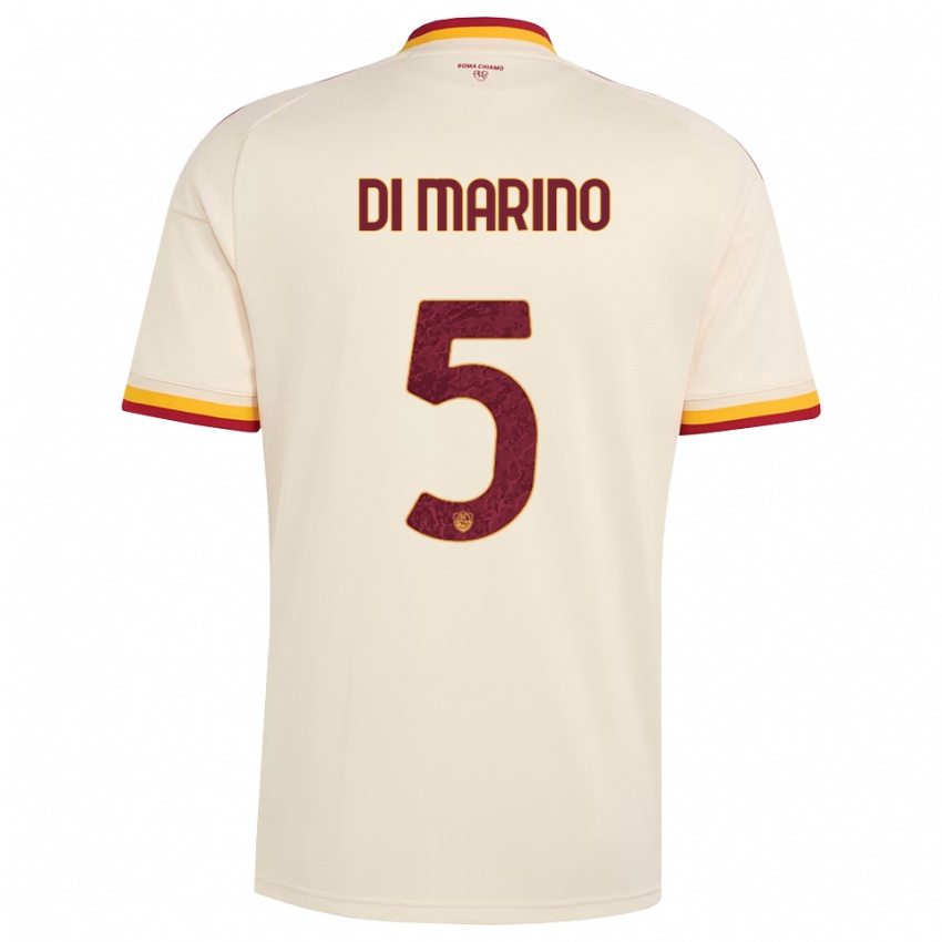 נשים Baldo Di Marino #5 שמפניה אדום צהוב הרחק ג'רזי 2026/27 חולצה קצרה