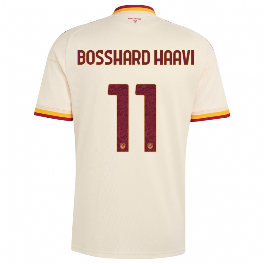נשים Emilie Bosshard Haavi #11 שמפניה אדום צהוב הרחק ג'רזי 2026/27 חולצה קצרה