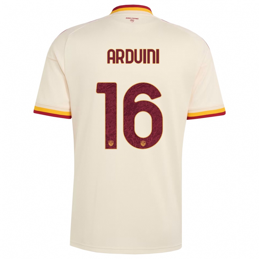 נשים Giacomo Arduini #16 שמפניה אדום צהוב הרחק ג'רזי 2026/27 חולצה קצרה