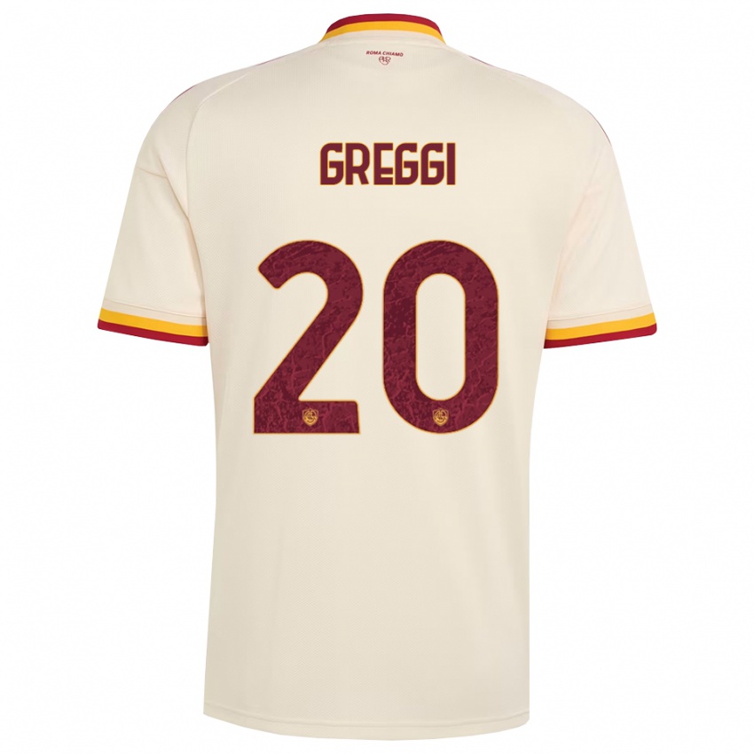 נשים Giada Greggi #20 שמפניה אדום צהוב הרחק ג'רזי 2026/27 חולצה קצרה