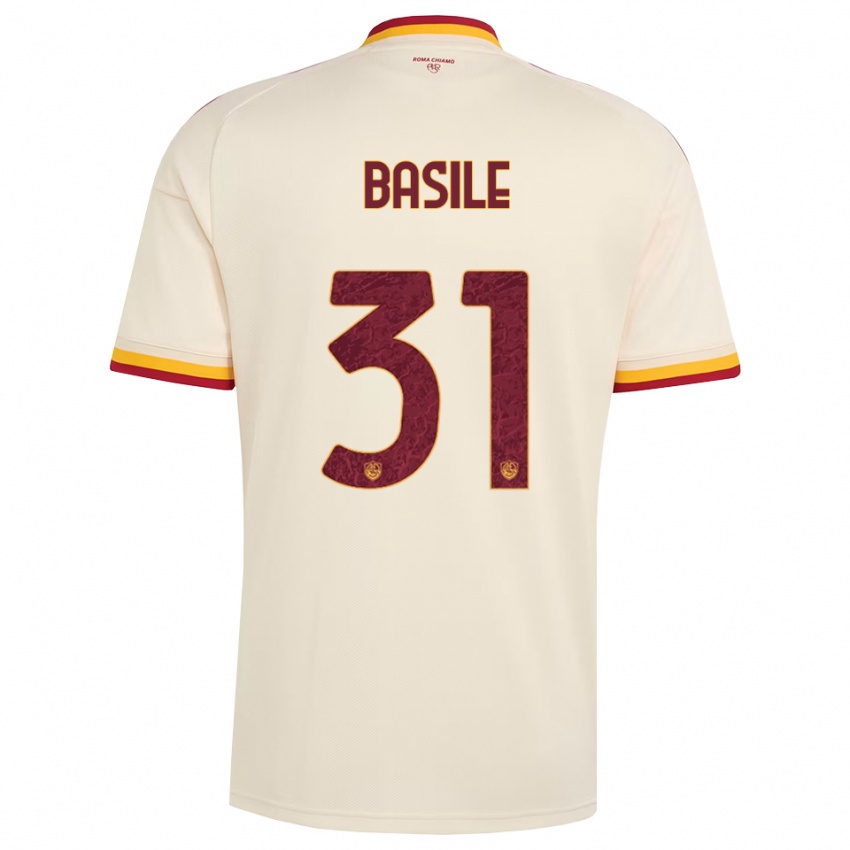 נשים Filippo Basile #31 שמפניה אדום צהוב הרחק ג'רזי 2026/27 חולצה קצרה