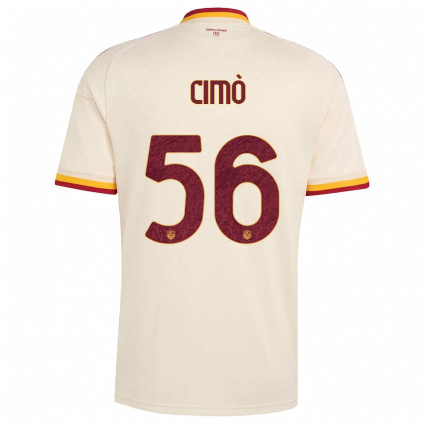 נשים Giada Cimò #56 שמפניה אדום צהוב הרחק ג'רזי 2026/27 חולצה קצרה