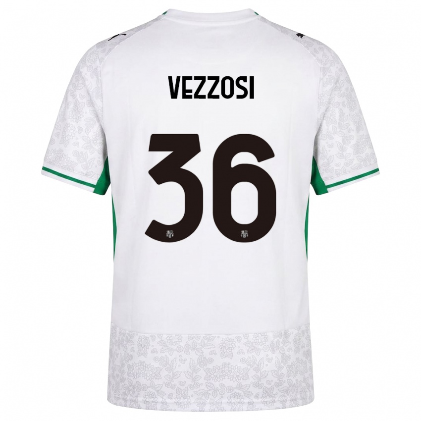 נשים Giorgio Vezzosi #36 לבן שחור ירוק הרחק ג'רזי 2026/27 חולצה קצרה