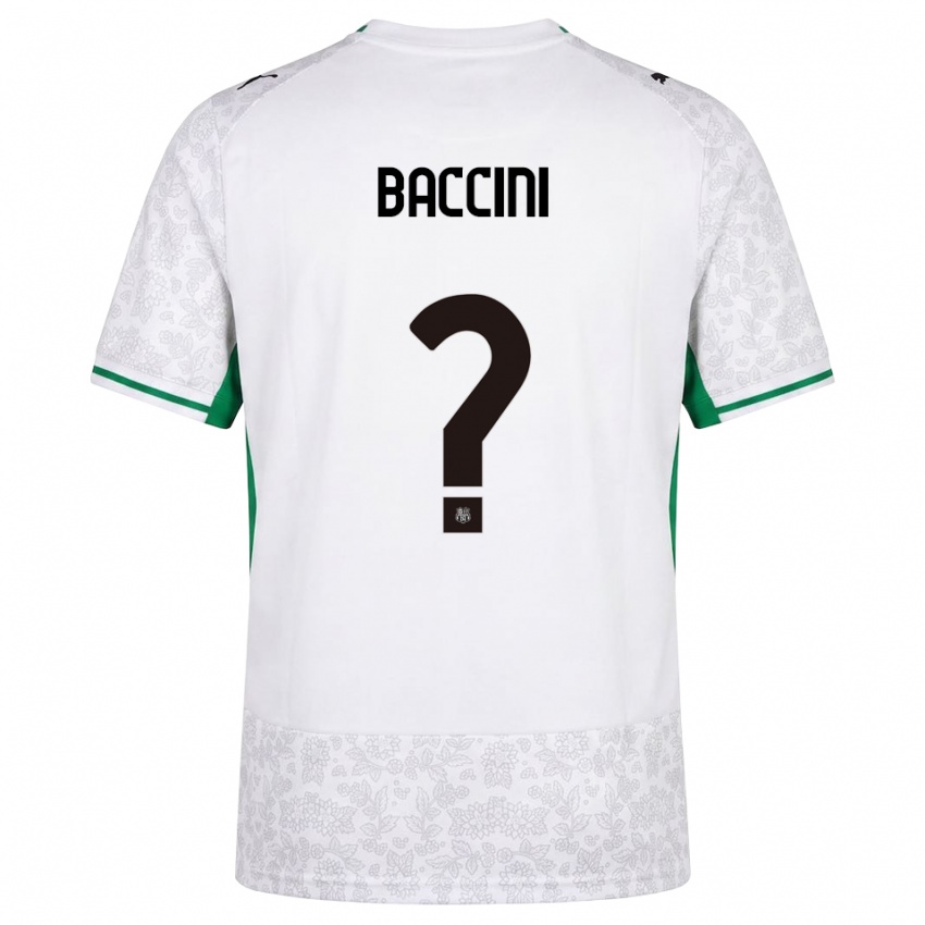 נשים Denis Baccini #0 לבן שחור ירוק הרחק ג'רזי 2026/27 חולצה קצרה