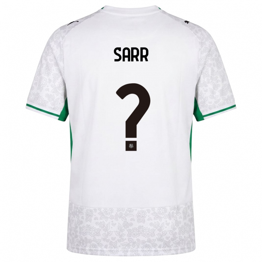 נשים Demba Sarr #0 לבן שחור ירוק הרחק ג'רזי 2026/27 חולצה קצרה