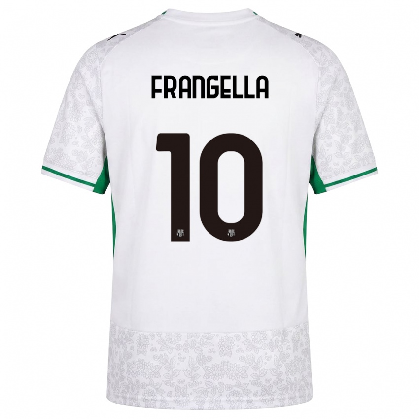 נשים Christian Frangella #10 לבן שחור ירוק הרחק ג'רזי 2026/27 חולצה קצרה