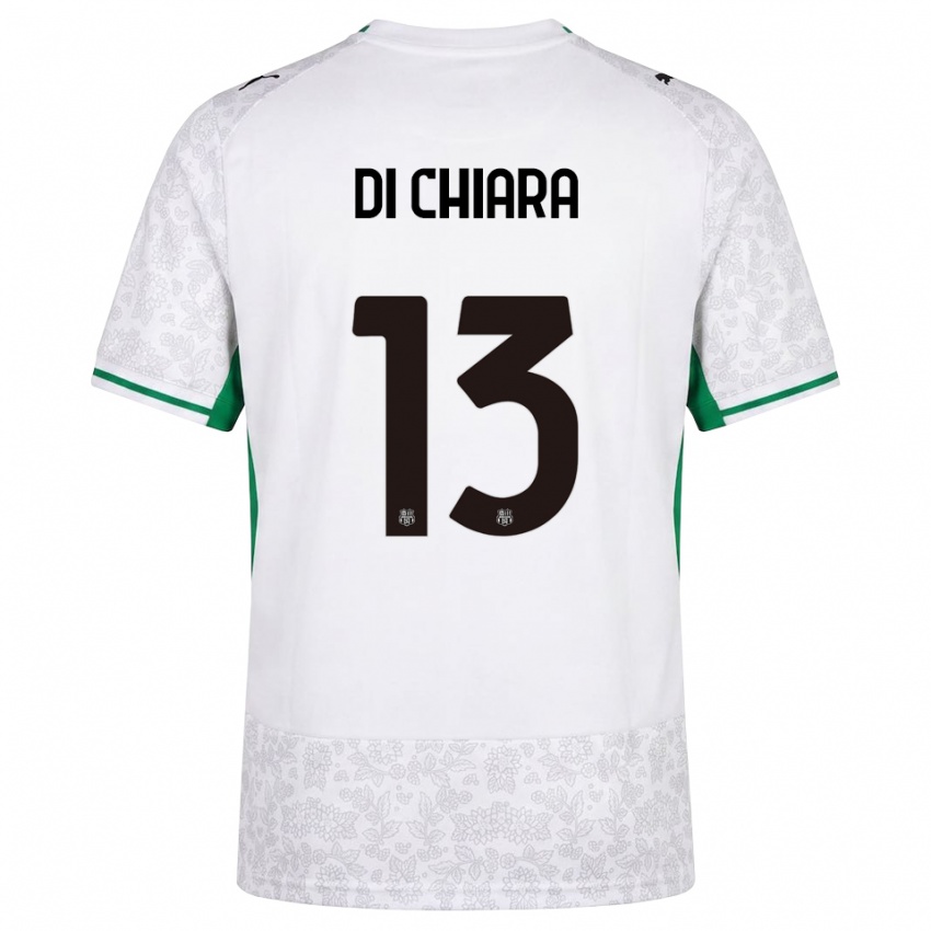 נשים Crescenzo Di Chiara #13 לבן שחור ירוק הרחק ג'רזי 2026/27 חולצה קצרה
