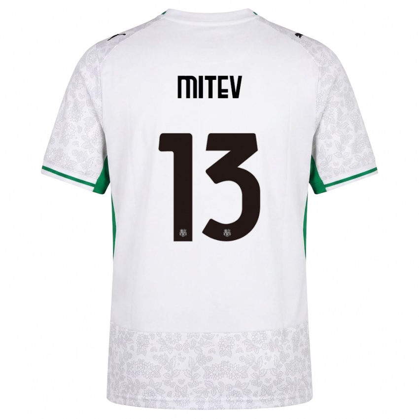 נשים Nikola Mitev #13 לבן שחור ירוק הרחק ג'רזי 2026/27 חולצה קצרה
