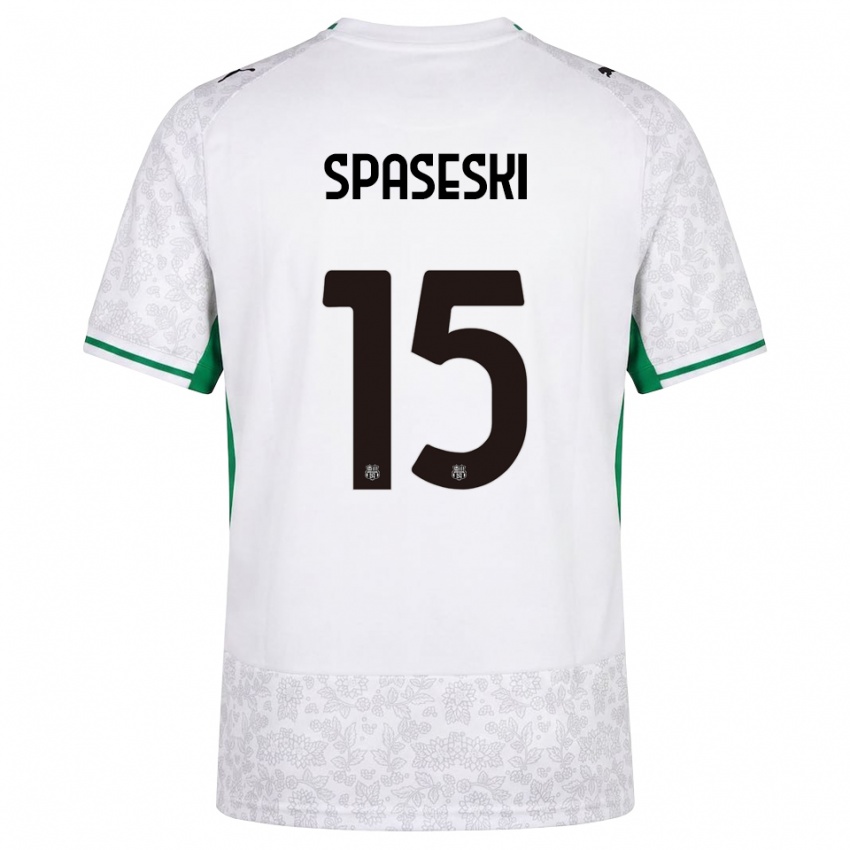 נשים Dejan Spaseski #15 לבן שחור ירוק הרחק ג'רזי 2026/27 חולצה קצרה