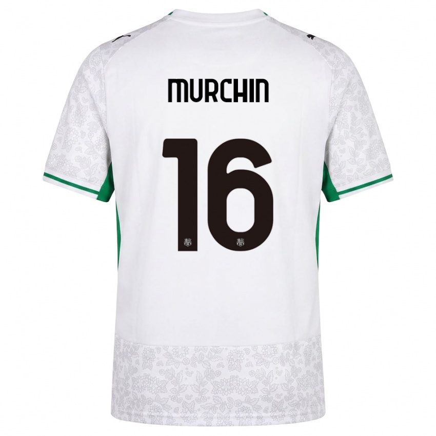 נשים Adrian Murchin #16 לבן שחור ירוק הרחק ג'רזי 2026/27 חולצה קצרה