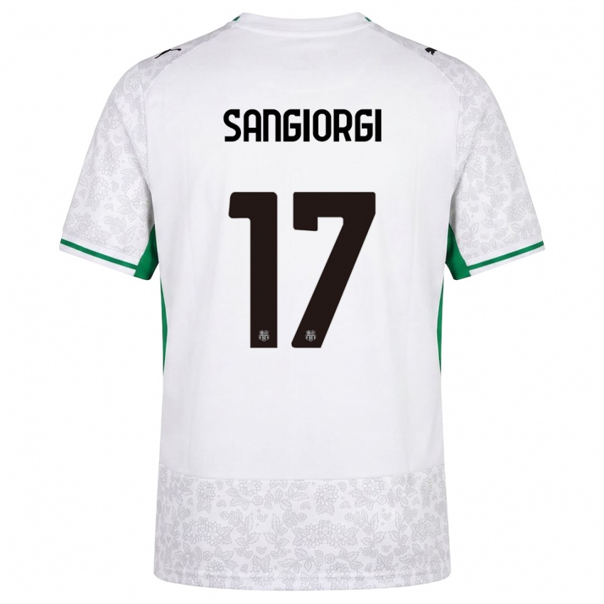 נשים Federico Sangiorgi #17 לבן שחור ירוק הרחק ג'רזי 2026/27 חולצה קצרה