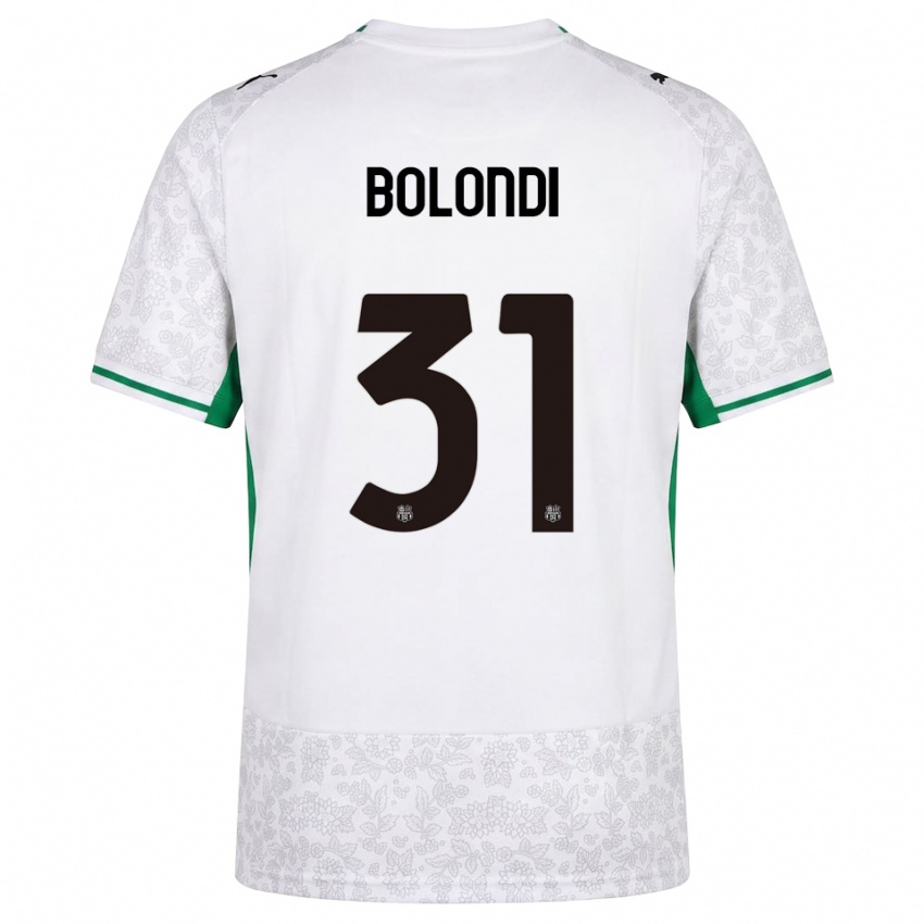 נשים Francesco Bolondi #31 לבן שחור ירוק הרחק ג'רזי 2026/27 חולצה קצרה