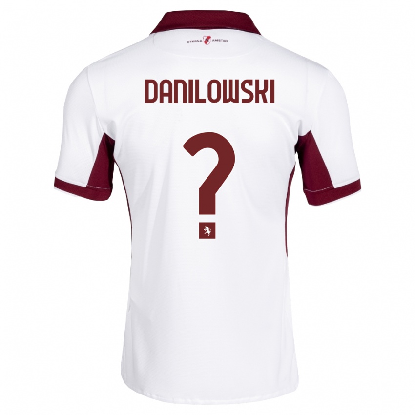 נשים Filip Danilowski #0 בורדו לבן אדום הרחק ג'רזי 2026/27 חולצה קצרה