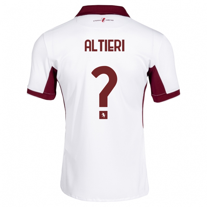 נשים Immanuel Altieri #0 בורדו לבן אדום הרחק ג'רזי 2026/27 חולצה קצרה