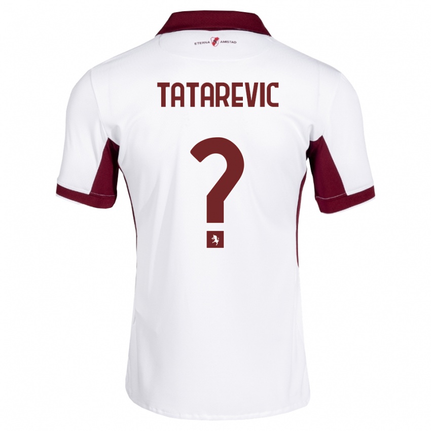 נשים Dino Tatarevic #0 בורדו לבן אדום הרחק ג'רזי 2026/27 חולצה קצרה