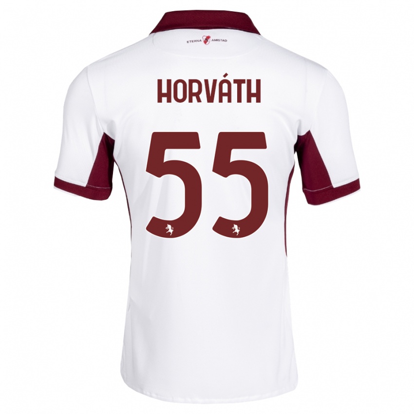 נשים Krisztofer Horváth #55 בורדו לבן אדום הרחק ג'רזי 2026/27 חולצה קצרה