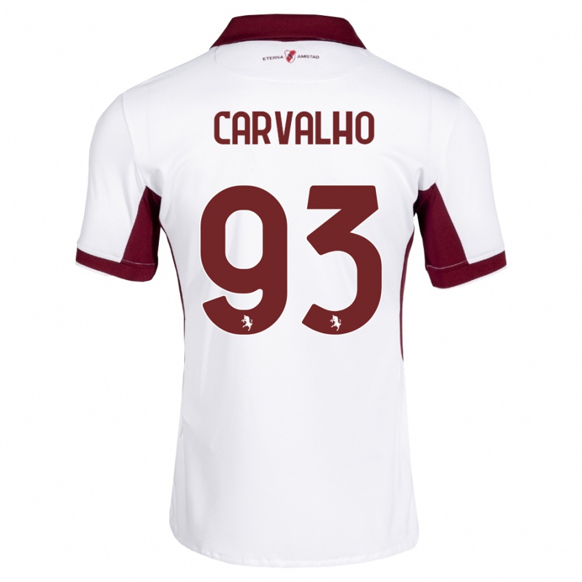 נשים Lorenzo Carvalho #93 בורדו לבן אדום הרחק ג'רזי 2026/27 חולצה קצרה