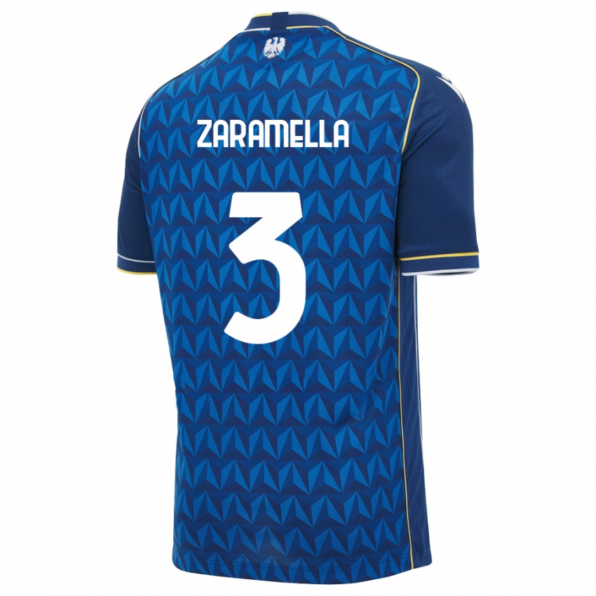 נשים Pietro Zaramella #3 כחול מלכותי כחול הרחק ג'רזי 2026/27 חולצה קצרה