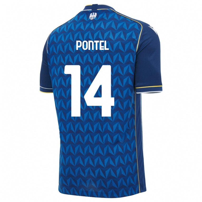 נשים Simone Pontel #14 כחול מלכותי כחול הרחק ג'רזי 2026/27 חולצה קצרה