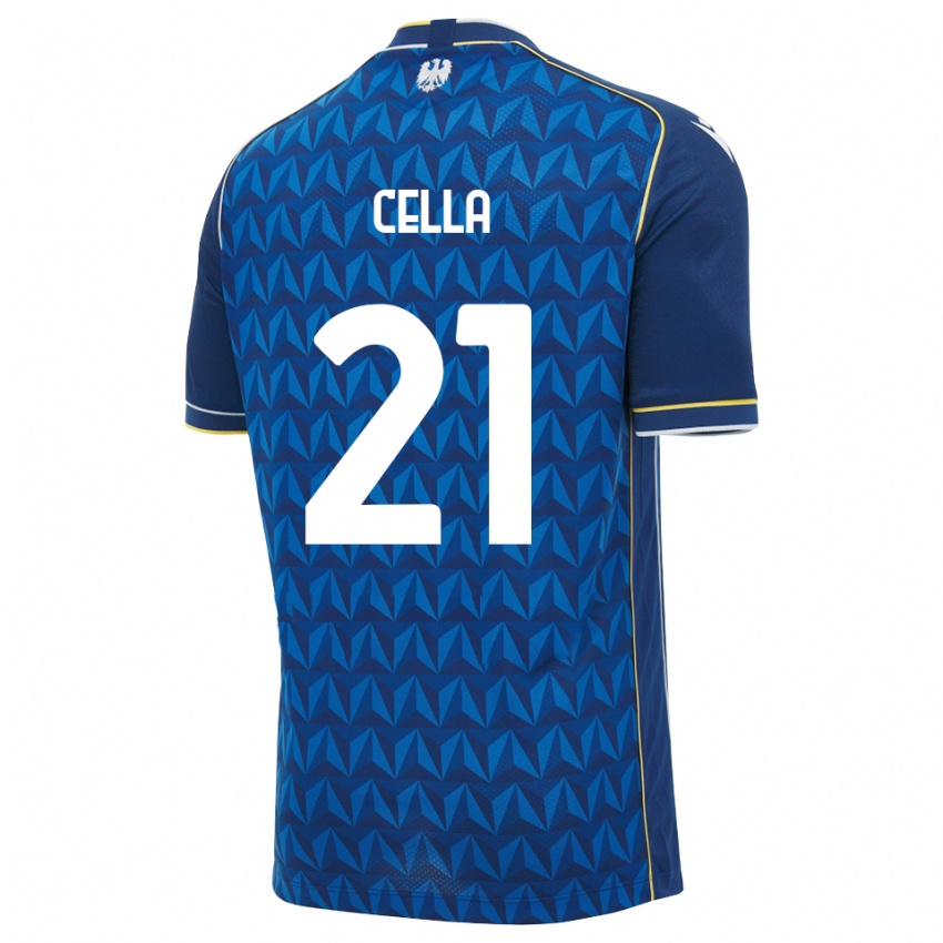 נשים Leonardo Cella #21 כחול מלכותי כחול הרחק ג'רזי 2026/27 חולצה קצרה