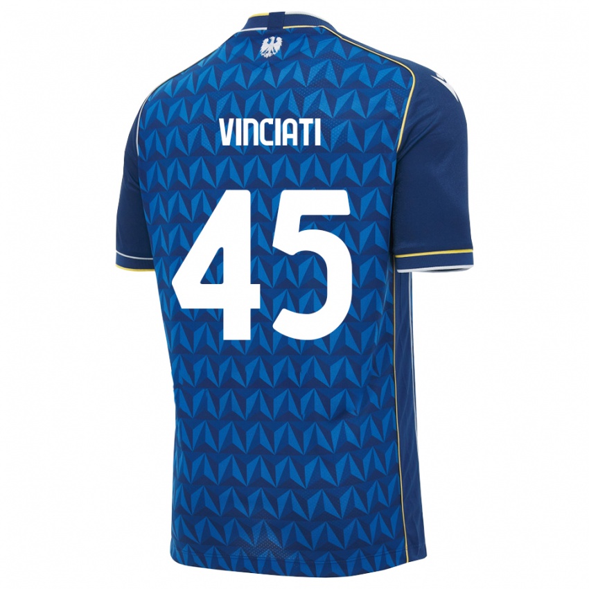 נשים Giulio Vinciati #45 כחול מלכותי כחול הרחק ג'רזי 2026/27 חולצה קצרה