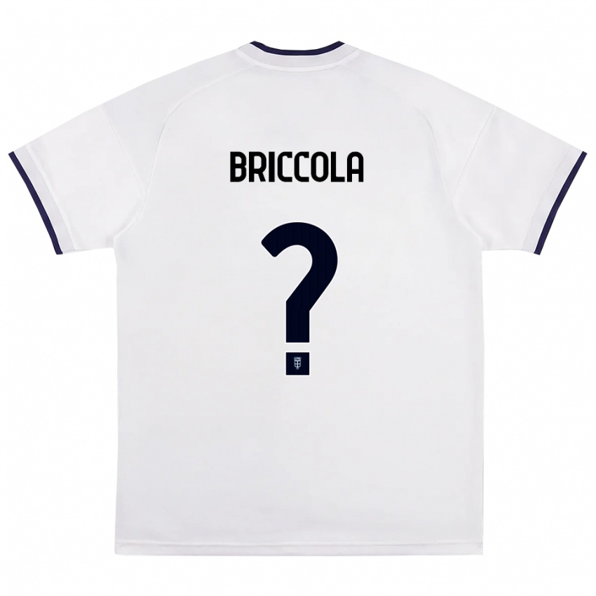 נשים Filippo Briccola #0 לבן אדום כחול מלכותי הרחק ג'רזי 2026/27 חולצה קצרה