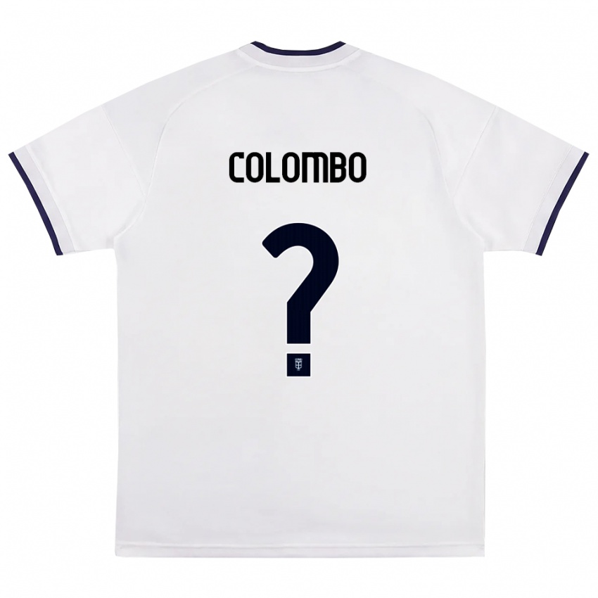נשים Federico Colombo #0 לבן אדום כחול מלכותי הרחק ג'רזי 2026/27 חולצה קצרה