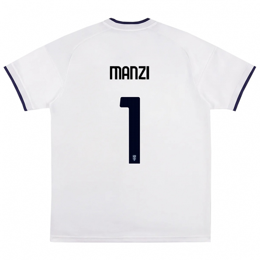 נשים Federico Manzi #1 לבן אדום כחול מלכותי הרחק ג'רזי 2026/27 חולצה קצרה